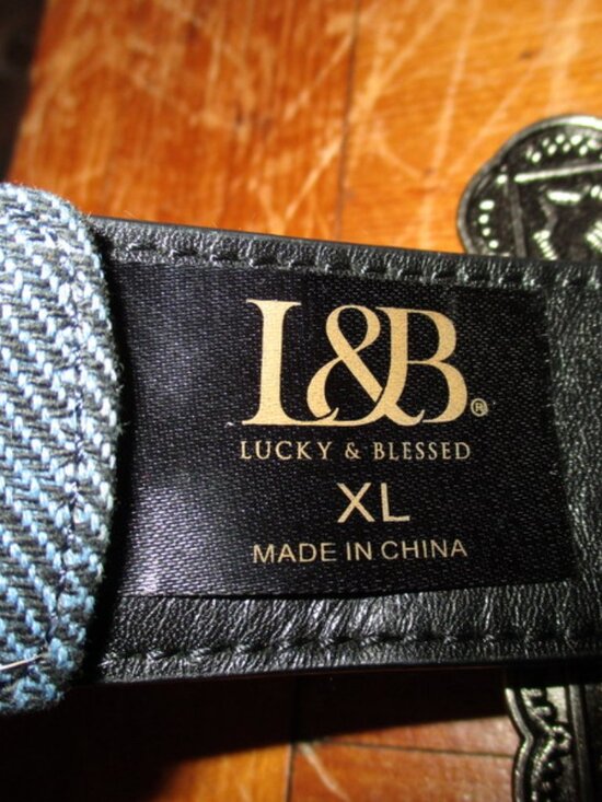 LUCKY & BLESSED Concho Leather Belt XL NWOT